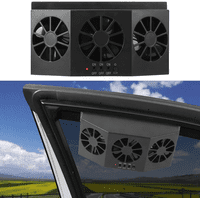 Movi - Ventilador Solar Para Auto Con 3 Turbinas Y Control Independiente
