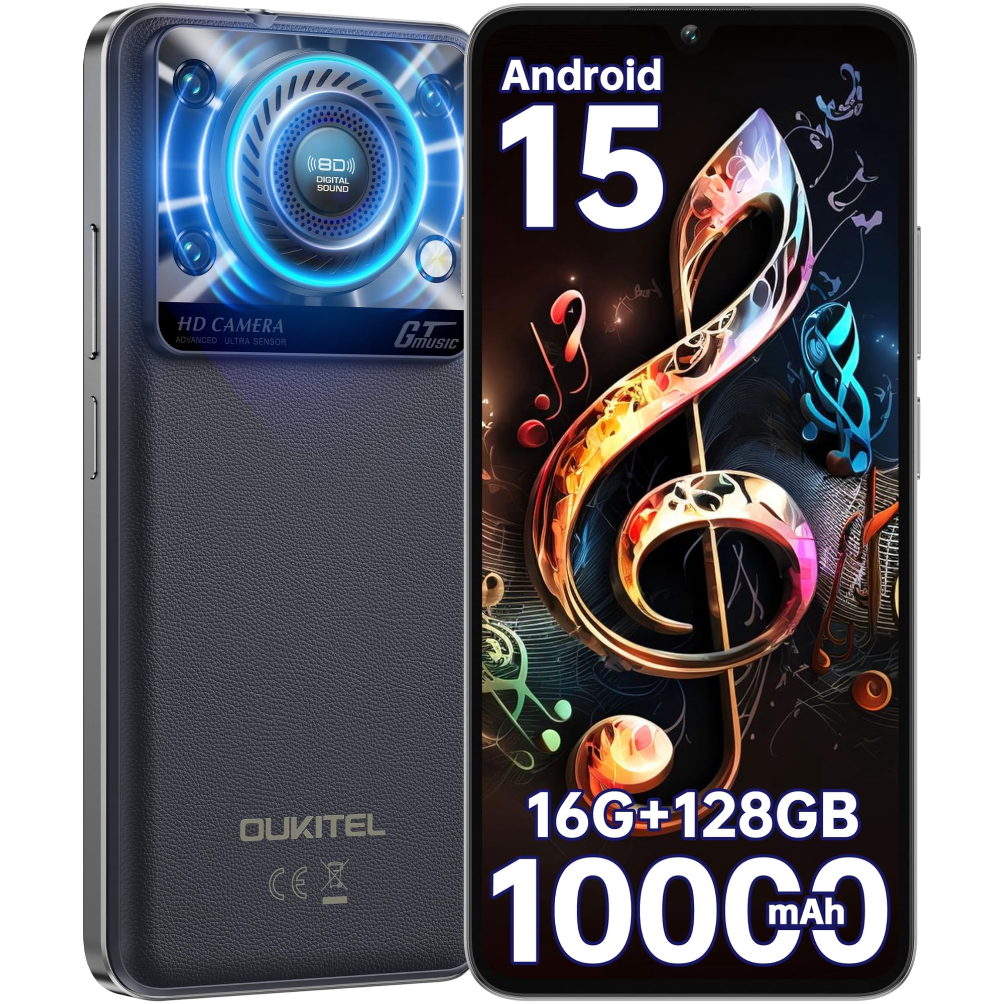Smartphone Oukitel C60 Desbloqueado Android 15 10000 Mah 16 Gb +128 Gb
