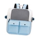 thumbnail image 3 of Mochila porta gato para mascotas, bolsa de viaje con correa ajustable, bolsa de transporte portátil con ventilación, bolso para acampar y viajar al ai azul, 3 of 5