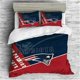 thumbnail image 1 of Patriots Football Sports Themed H Quilt Duvet Cover Set Bedspread 3-Piece Bedding Set, 1 of 5