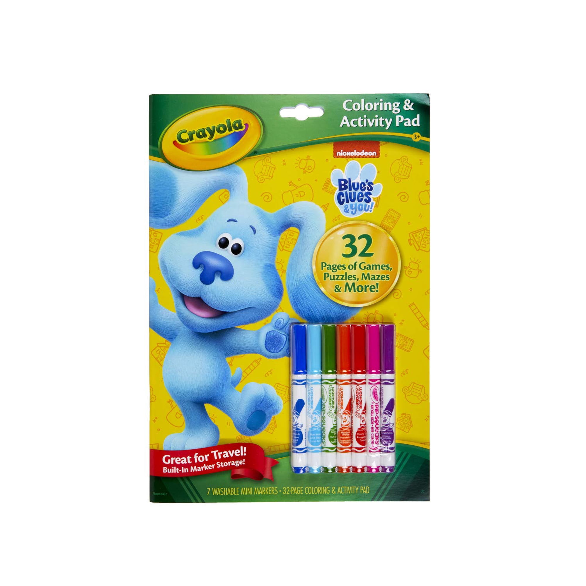 Bloc De Colorear Y Actividades Crayola Blue's Clues De 32 Páginas