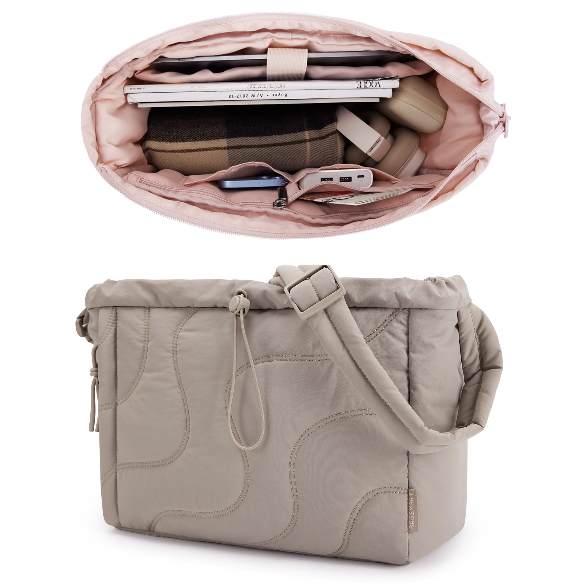 Bolso Bagsmart Pequeño Acolchado Impermeable Para Mujer
