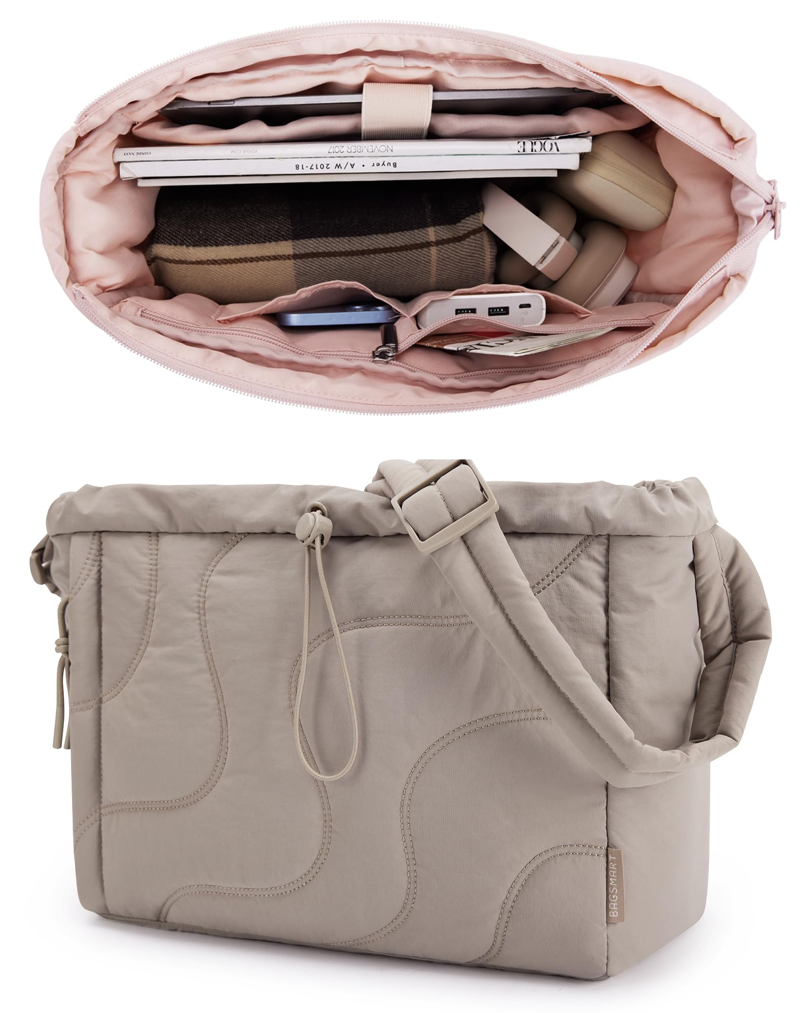 Bolso Bagsmart Pequeño Acolchado Impermeable Para Mujer