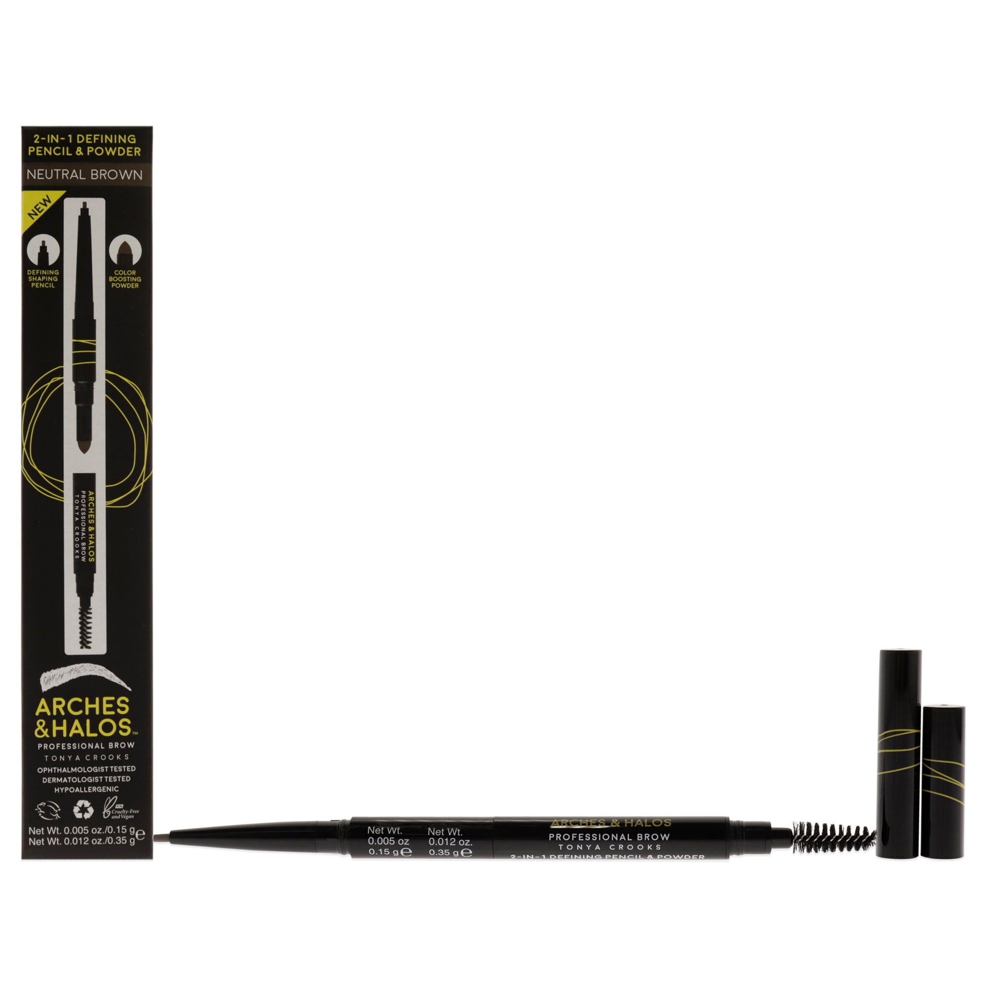 Arches & Halos - Lápiz Y Polvo Para Cejas Arches And Halos Marrón Neutro 0.5ml Mujer