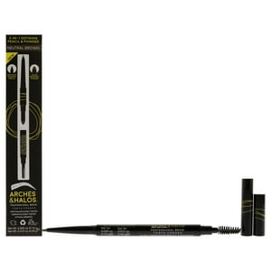 Arches And Halos - Lápiz Y Polvo Para Cejas Definidores 2 En 1 - Marrón Neutro De Para Mujeres - 0.017 Oz De Maquillaje