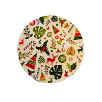 Decostilo - Pack Navideño 3 Platos De Plástico