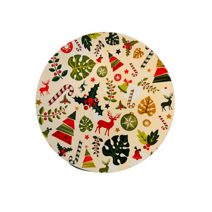 Decostilo - Pack Navideño 3 Platos De Plástico