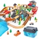 thumbnail image 1 of Juego De Trenes De Madera 100 Unidades Para Niños De 3 A 7 Años Con Rieles Y Accesorios, 1 of 7