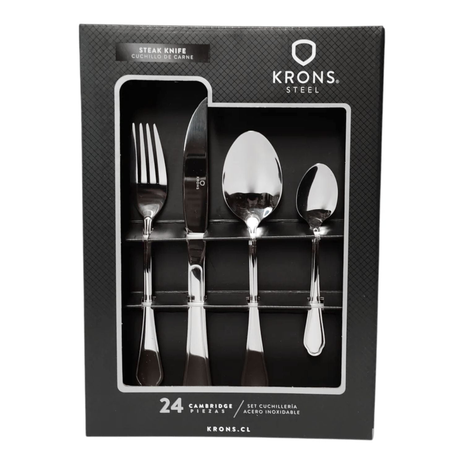 Set Cubiertos 24 Pzs Cambridge Krons Acero Inox Set Cuchilleria