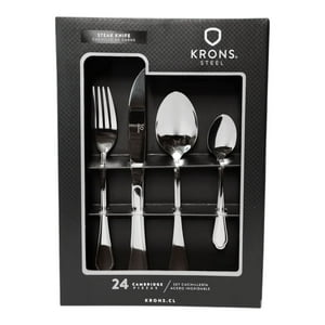 Set Cubiertos 24 Pzs Cambridge Krons Acero Inox Set Cuchilleria