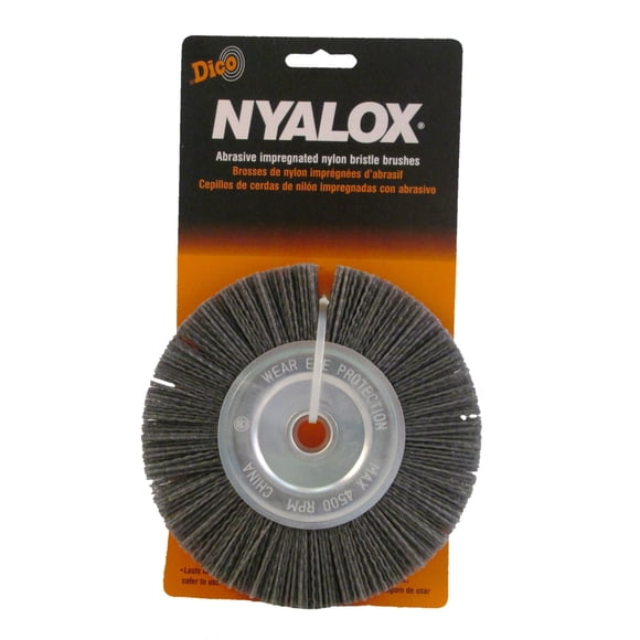 Cepillo abrasivo Dico Nyalox, 6 pulgadas, gris, grano 80