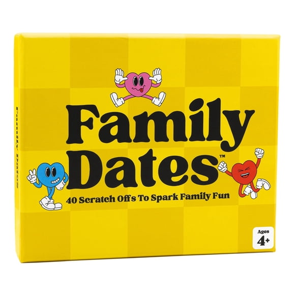 Tarjetas de citas familiares Happy Duo Family Dates 40 con rascador