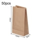 thumbnail image 2 of Bolsas de papel kraft multiusos para comestibles y almuerzo, bolsas de papel marrón para compras, almacenamiento, botes de basura pequeños y más, 50 unidades, 2 of 6
