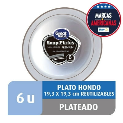 Plato Hondo Rose Gold Premium Reutilizable Great Value