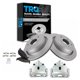 thumbnail image 1 of Kit de frenos traseros TRQ con pastillas cerámicas, cálipers y discos con recubrimiento G, 1 of 9