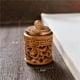 thumbnail image 1 of 1PCS Wood Medicine Pill Box Mini Sandalwood Rescue Pill Case Portable Storage Sealed Pill Box Orgainer For Personal Health Care, 1 of 3