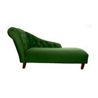 Barra Design - Chaise Longue Izquierdo Felpa Verde
