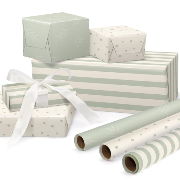 Juego de papel para envolver regalos ZICOTO All Occasions, 3 rollos, 43 x 305 cm