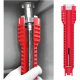thumbnail image 3 of Llave francesa ajustable ABS para grifo y desagüe roja #1, 3 of 3