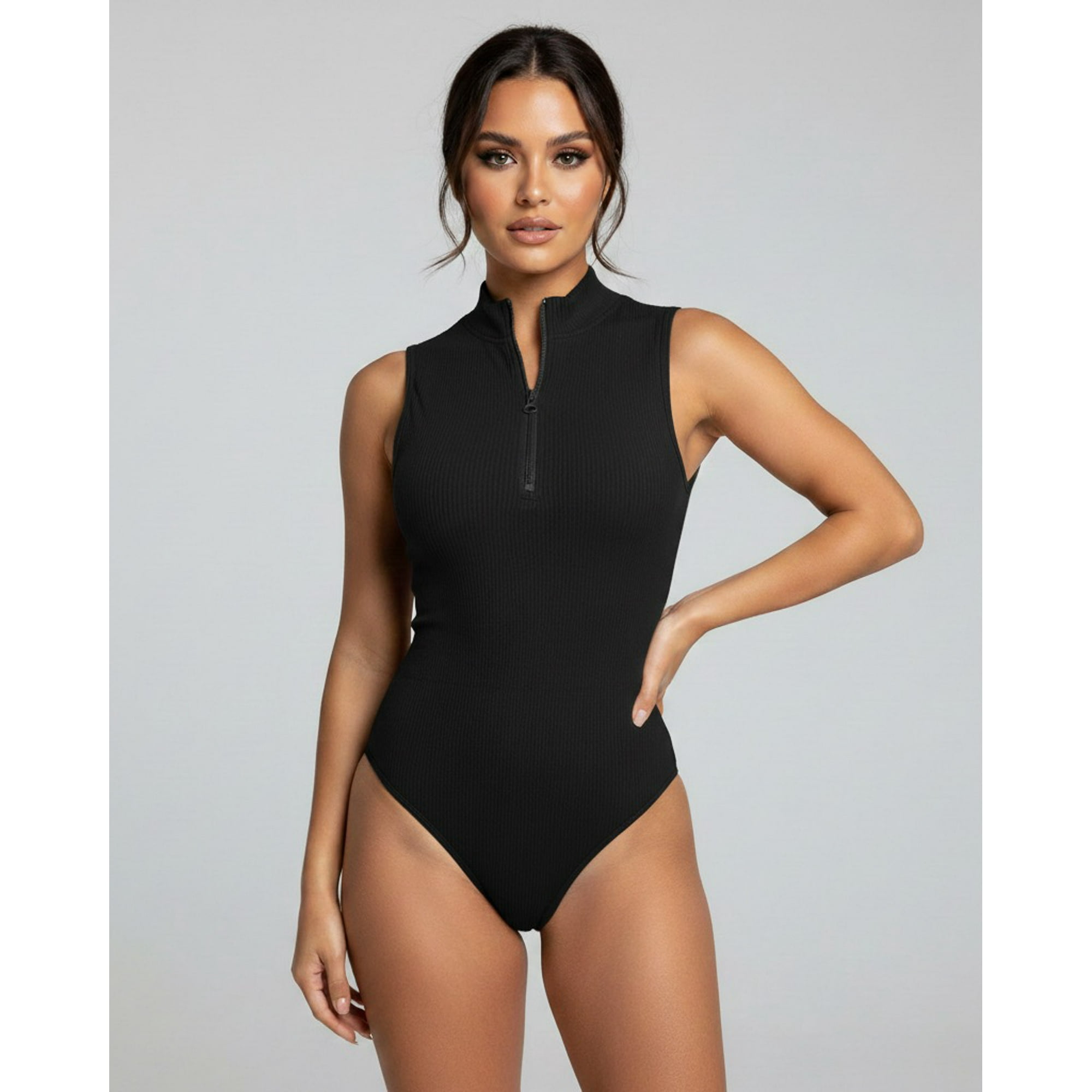 Flix Spa - Body Fitness Mujer Moldeador Y Cómodo Escote Clásico Con Cierre