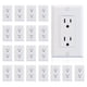 thumbnail image 1 of Toma Decorativa ELEGRP 15A 125V Brillo Blanco 20 Unidades, 1 of 3