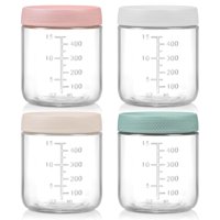 Recipientes Poikshark Overnight Oats 480 Ml Paquete 4 Unidades Vidrio