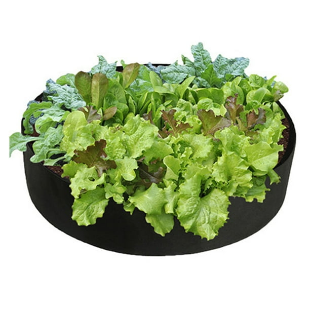 Bolsas para cultivo de plantas, macetas redondas elevadas para jardín, contenedor de tela transpirable y duradero para patatas, verduras y frutas, jardinería y exteriores.