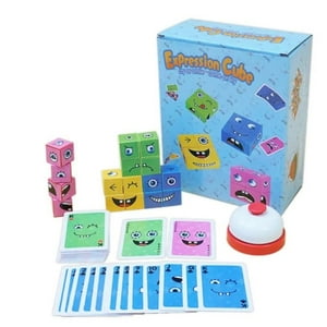Clickdescuento - Puzzle Bloques De Madera Expresión Con Timbre Azul