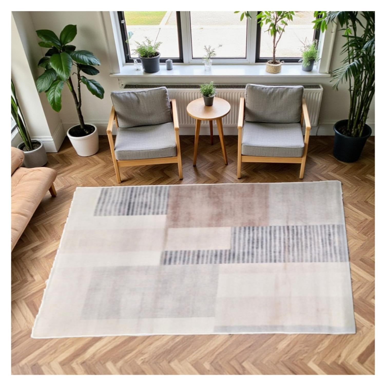 Kivara - Alfombra Living 120x160 Cm. Marsala