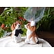 thumbnail image 1 of Adorno para pastel Selsela Beagle 5 cm de madera (novia y novio), 1 of 4