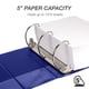 thumbnail image 3 of Binder Samsill Durable 12,7 cm con 3 anillas en D, 1050 páginas, color azul, 3 of 7