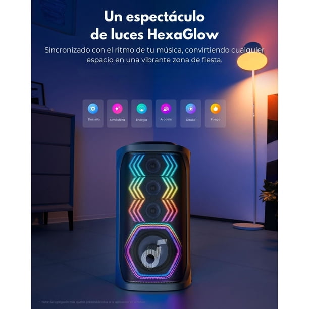 Parlante Bluetooth Rave 3S Soundcore Negro | Lider