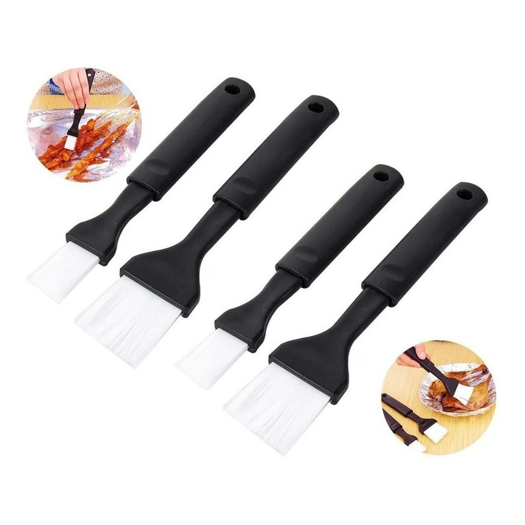Genérico - Pack X4 Brochas De Cocina Pincel De Cocina Brocha Reposteria