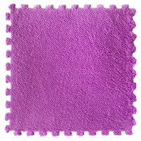 Juegos Magicos - Set Goma Eva Felpa 9 Unidades Morado