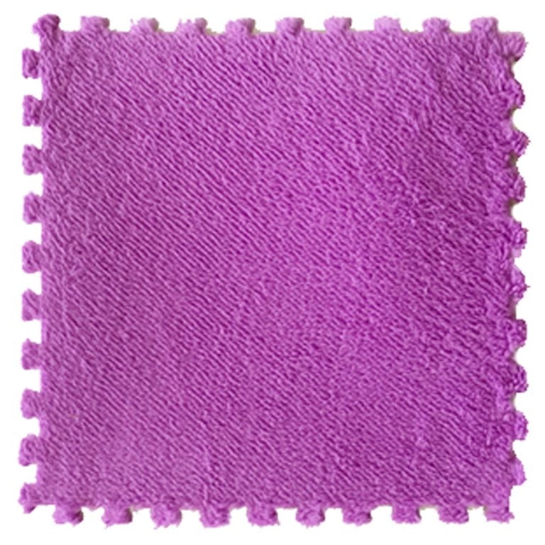 Juegos Magicos - Set Goma Eva Felpa 9 Unidades Morado