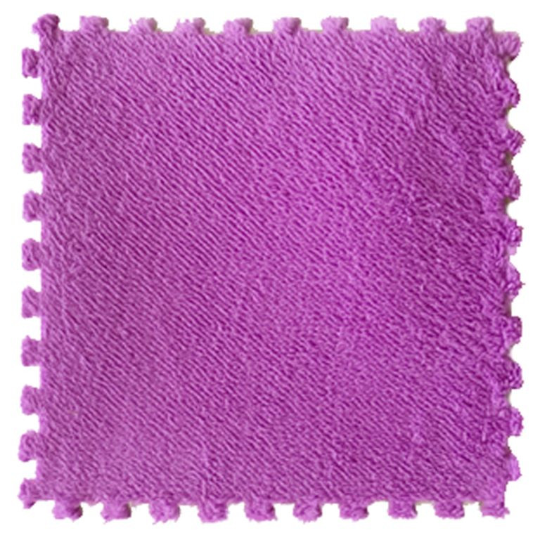 Juegos Magicos - Set Goma Eva Felpa 9 Unidades Morado