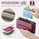 thumbnail image 5 of CaseMe Funda de Cuero for iPhone 16 de 6.1 Pulgadas con Billetera [Bloqueo RFID] con Ranura para Billetes con Zíper y 7 Tarjeteros, Correa de Hombro Magnética de Cuero PU Suave, Funda de Billetera fo, 5 of 13