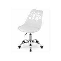 Eames - Silla Escritorio Acolchada Tulip Infantil Veterinaria Blanco