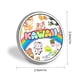 thumbnail image 2 of Kawaii-Theme Round Button Badge: Premium Metal Construction, Ideal for High-End Events 2.8 cm, 2 of 6