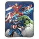 thumbnail image 1 of Manta de peluche Jay Franco Marvel Avengers Blue Circle 117 x 152 cm, 1 of 3