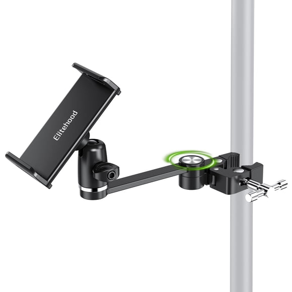 Soporte para iPad Elitehood ajustable 360° para soporte de micrófono de 21,6 cm