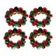 thumbnail image 5 of 4 Piezas De Servilleteros Navide?os Para Decoración De Mesa, Campanas Para Gala, Rojo, Verde, 5 of 5