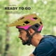 thumbnail image 5 of Casco de bicicleta BATFOX LA303 para hombres, mujeres, adultos y jóvenes, color amarillo, 5 of 7