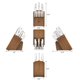 thumbnail image 3 of Juego de cuchillos con bloque Cangshan 17 piezas de acacia (blanco), 3 of 9
