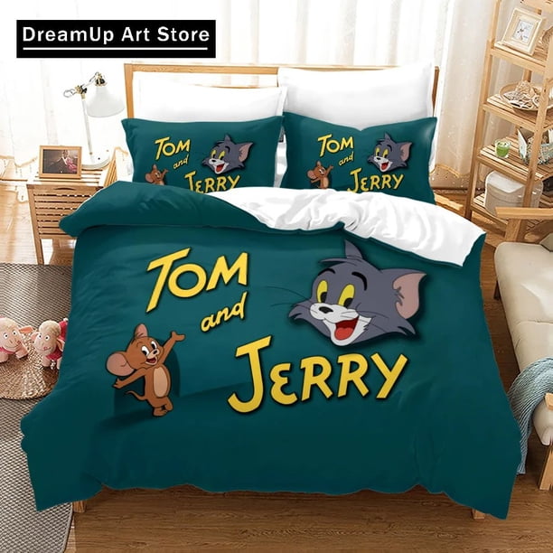 Mouse JerryCat Tom Duvet Cover Double Adult Bedclothes Boys Girls Quilt