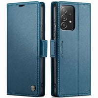 Caseme Tipo Cartera Samsung Galaxy A52 4G/5G Con Cierre Magnético, Rfid, Tarjetero, Soporte, Carga Inalámbrica