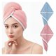 thumbnail image 1 of PACK X 2 GORROS TURBANTE DE MICROFIBRA rosa, 1 of 9