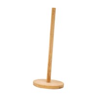 Magideal - Soporte Para Papel De Cocina De Madera De Bambú, Soporte Para Toallas De Papel, Soporte Vertical Rústico Para Pañuelos, Estante Para Inodoro De Cocina Diámetro 115 Cm