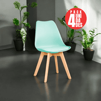 Casabella - Pack 4 Sillas Tulip Eames Dsw Menta