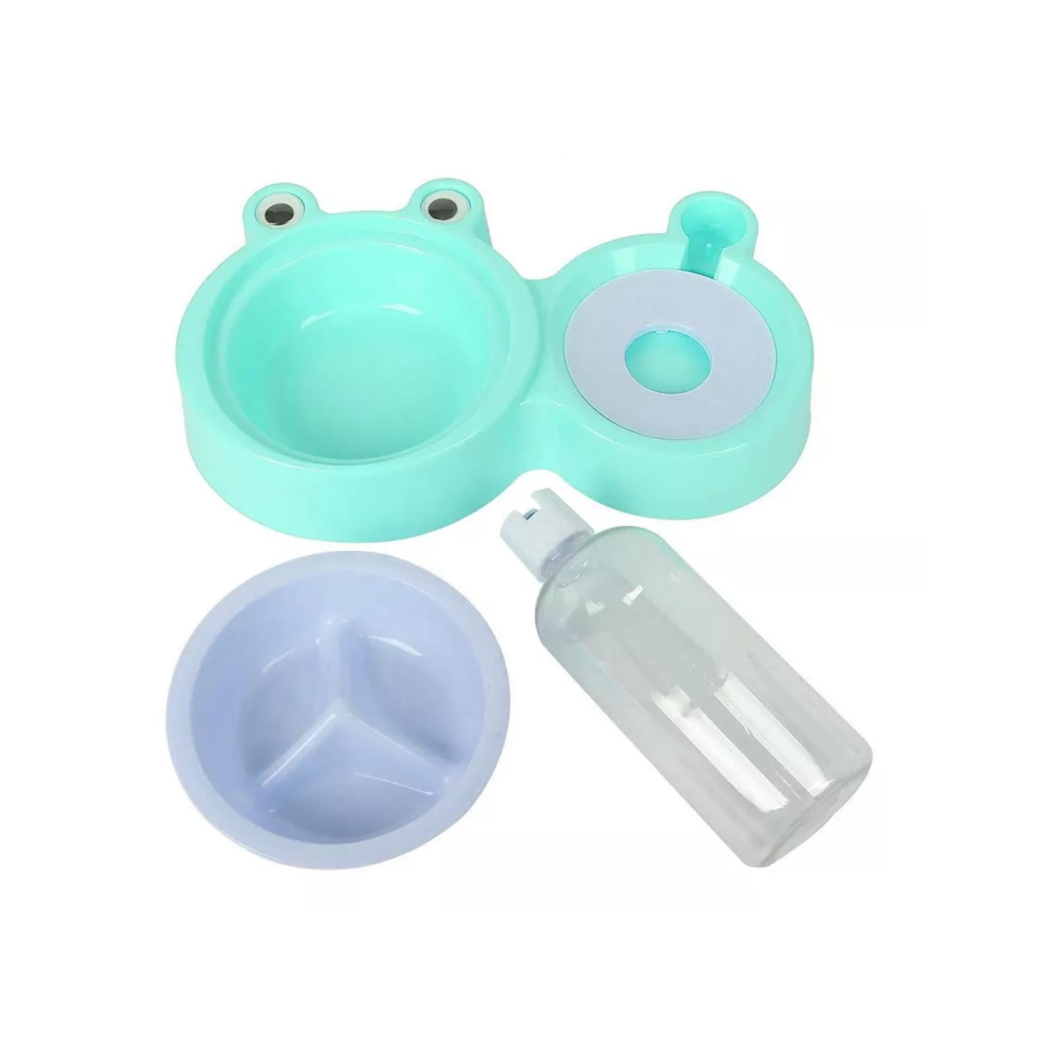 Total E-commerce - Plato 2 En 1 Comida Lenta Y Agua Perros Gatos Mascotas